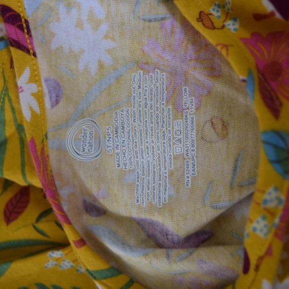 WONDER NATION Floral Knit Dress with Pockets Size 5T - Picture 4 of 4